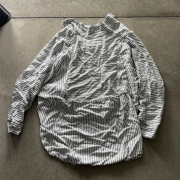 Free People One & Only Stripe Top Small Women's Casual Dolman Sleeves - Picture 7 of 7